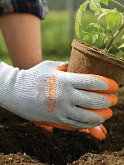 Plant Me Green Work Gloves With Latex Coating